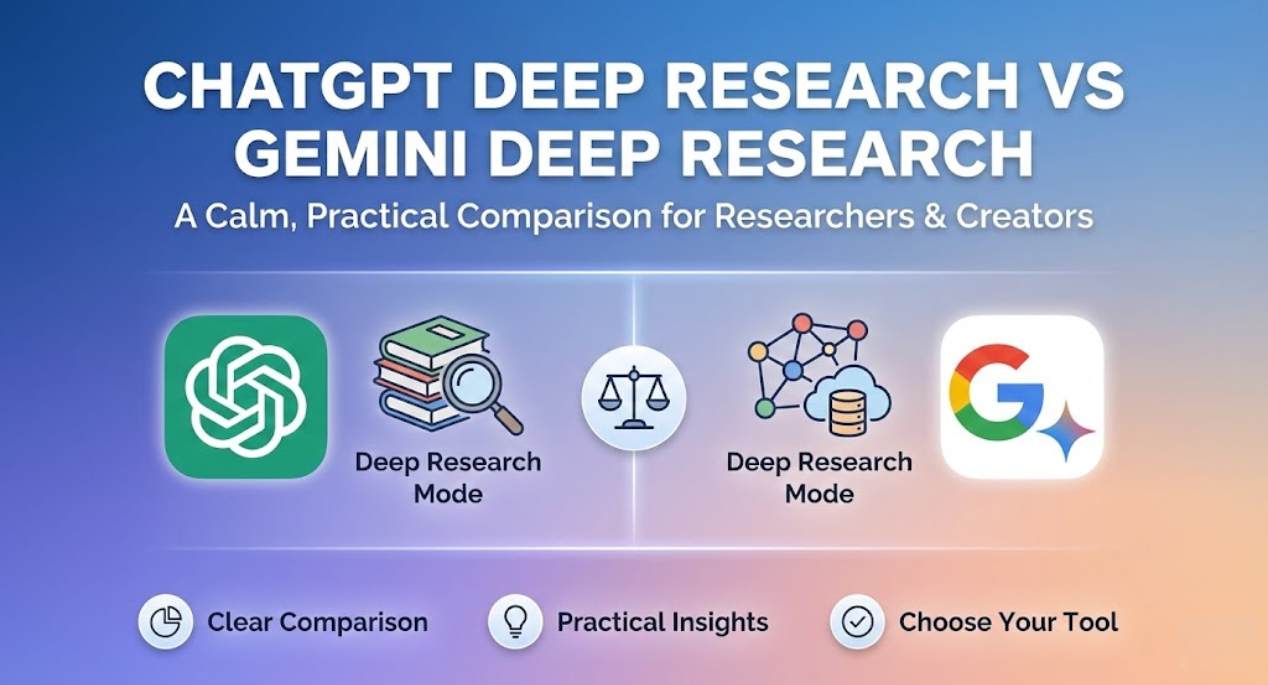 ChatGPT Deep Research vs Gemini Deep Research